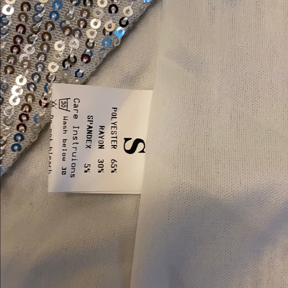 Silver Sequin Mini Dress - Picture 4 of 5